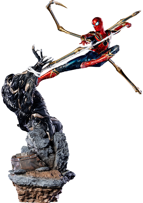 Iron Spider vs. Outrider 1:10 Statue